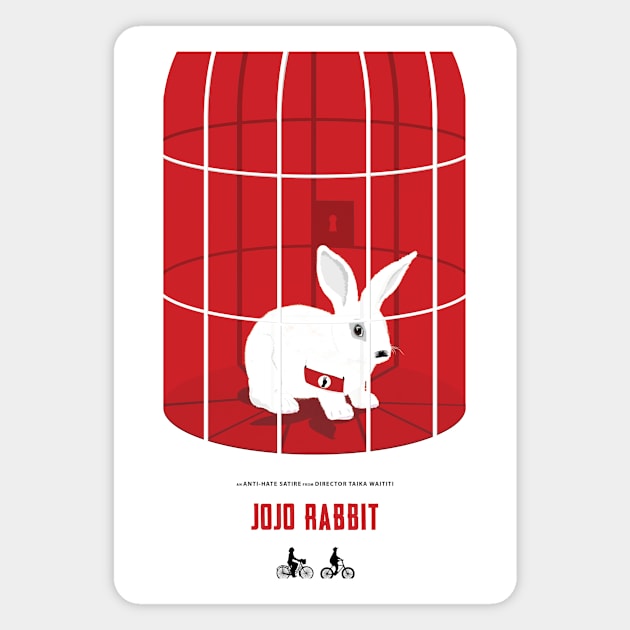 Jo Jo Rabbit film print Magnet by Phil Shelly Creative